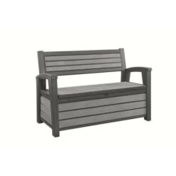 KETER Coffre-banc Jardin En Résine Brossium - 227 L - Gris