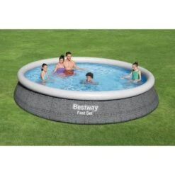 Kit Piscine Hors Sol Autoportante BESTWAY - Fast Set - 457 X 84 Cm - Ronde (Livrée Avec Une Pompe Et Cartouche De Filtration) -Mobilier De Jardin Soldes kit piscine hors sol autoportante bestway fast set 457 x 84 cm ronde livree avec une pompe et cartouche de filtration 6941607310885 1366987