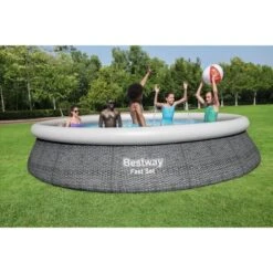 Kit Piscine Hors Sol Autoportante BESTWAY - Fast Set - 457 X 84 Cm - Ronde (Livrée Avec Une Pompe Et Cartouche De Filtration) -Mobilier De Jardin Soldes kit piscine hors sol autoportante bestway fast set 457 x 84 cm ronde livree avec une pompe et cartouche de filtration 6941607310885 1366988