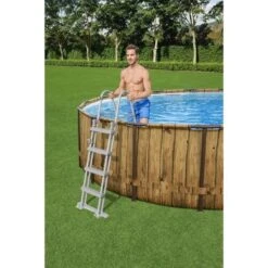 Kit Piscine Hors Sol BESTWAY - Power Steel- 488 X 122 Cm - Ronde (Livrée Avec Filtre A Cartouche, Bâche, échelle Et Diffuseur) -Mobilier De Jardin Soldes kit piscine hors sol bestway power steel 488 x 122 cm ronde livree avec filtre a cartouche bache echelle et diffuseur 6941607311332 1324949