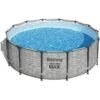 Kit Piscine Hors Sol Tubulaire BESTWAY Steel Pro Max - 427 X 122 Cm - Ronde (Livrée Avec Pompe De Filtration, échelle + Bâche)
