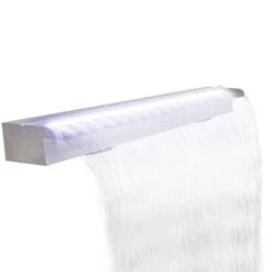 Lame D'eau Rectangulaire à LED 120 Cm En Acier Inoxydable Pour Piscine