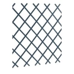 LAMS Treillage PVC Lisse - 2 X 1 M - Gris