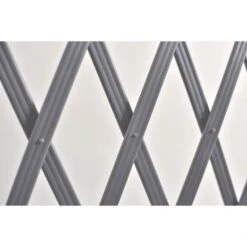 LAMS Treillage PVC Strié - 2 X 1 M - Gris -Mobilier De Jardin Soldes lams treillage pvc strie 2 x 1 m gris 3438617779090 534762