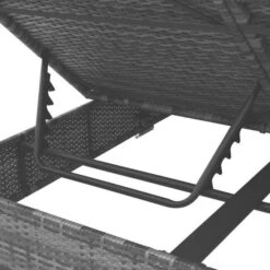 Lit De Jardin à Baldaquin Polyester Et Résine Tressée Gris Uvo -Mobilier De Jardin Soldes lit de jardin a baldaquin polyester et resine tressee gris uvo 3666722558327 386075