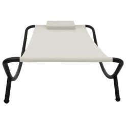 Lit De Jardin Crème 200x90 Cm Acier 2 -Mobilier De Jardin Soldes lit de jardin creme 200x90 cm acier 3666722528269 554120