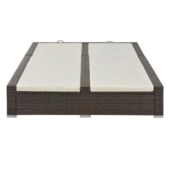 Produits populaires -Mobilier De Jardin Soldes lit de jardin double tissu beige et resine tressee marron 3666722554565 389451