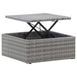 Lit De Jardin Et Toit Gris Mélangé Résine Tressée 22 Lit De Jardin Et Toit Gris Mélangé Résine Tressée -Mobilier De Jardin Soldes lit de jardin et toit gris melange resine tressee 3666722323727 981898