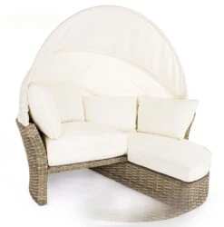 Lit De Jardin Rotatif En Aluminium Tresse En Fibre Blanc Laurie 18 Lit De Jardin Rotatif En Aluminium Tresse En Fibre Blanc Laurie -Mobilier De Jardin Soldes lit de jardin rotatif en aluminium tresse en fibre blanc laurie 3666722592338 1393481