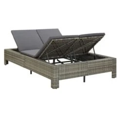 Lit De Jardin Tissu Et Résine Tressée Gris Daget -Mobilier De Jardin Soldes lit de jardin tissu et resine tressee gris daget 3666722558310 386079
