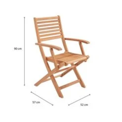 Lot De 2 Fauteuils Pliantes De Jardin En Eucalyptus FSC - 57,5x56x90cm -Mobilier De Jardin Soldes lot de 2 fauteuils pliantes de jardin en eucalyptus fsc 57 5x56x90cm 3612401826102 659064