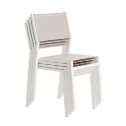Lot De 4 Chaises Alu Textilene -Mobilier De Jardin Soldes lot de 4 chaises alu textilene 2008248697530 659053