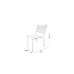 Lot De 4 Chaises De Jardin - Aluminium - 54 X 48 X 84 Cm -Mobilier De Jardin Soldes lot de 4 chaises de jardin aluminium 54 x 48 x 84 cm 3619999329725 1307308