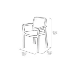 Lots De 6 Fauteuils Monoblocs Coloris Graphite - Empilables En Résine De Synthese - Imitation Rotin Tressé - ALLIBERT BY KETER - BEL -Mobilier De Jardin Soldes lots de 6 fauteuils monoblocs coloris graphite empilables en resine de synthese imitation rotin tresse allibert by keter bel 8711245151786 728759