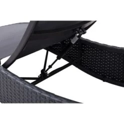 LOUNGITUDE Transat De Jardin En Résine Et Textilene -Mobilier De Jardin Soldes loungitude transat de jardin en resine et textilene 3700538218126 516515