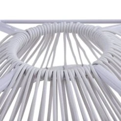 MANA Fauteuil Design En Forme D'oeuf - Cordage En Plastique Blanc -Mobilier De Jardin Soldes mana fauteuil design en forme d oeuf cordage en plastique blanc 3612408086721 429850