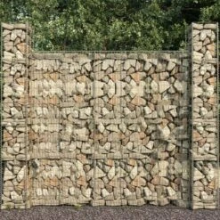 Mur En Gabion Avec Couvercle Acier Galvanisé 600 X 50 X 200 Cm