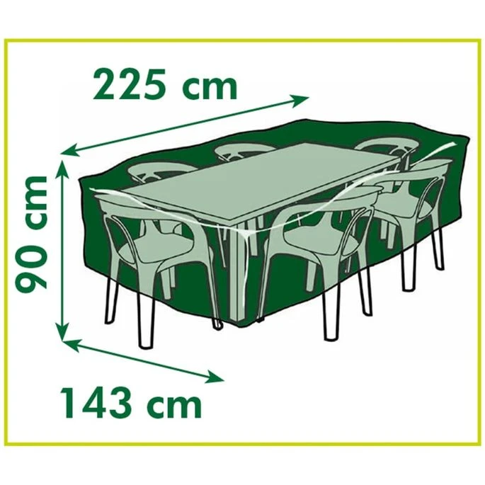 Nature Housse De Mobilier De Jardin Tables Rectangulaires 225x143x90cm 3 Nature Housse De Mobilier De Jardin Tables Rectangulaires 225x143x90cm – Image 3