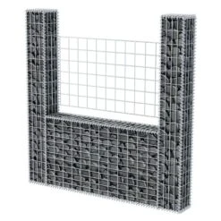 Panier De Gabion En Forme De U Acier Galvanisé 160x20x150 Cm -Mobilier De Jardin Soldes panier de gabion en forme de u acier galvanise 160x20x150 cm 3666722200455 1168989