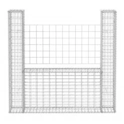 Panier De Gabion En Forme De U Acier Galvanisé 160x20x150 Cm -Mobilier De Jardin Soldes panier de gabion en forme de u acier galvanise 160x20x150 cm 3666722200455 1168990