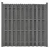 Panneau De Clôture Avec 2 Poteaux WPC 180x180 Cm Gris