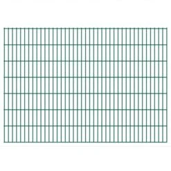 Panneaux De Clôture De Jardin 2D 2,008x1,43 M 16 M Total Vert