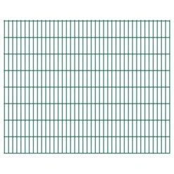 Panneaux De Clôture De Jardin 2D 2,008x1,63 M 8 M Total Vert