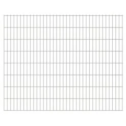 Panneaux De Clôture De Jardin 2D 2,008x1,63m 46 M Total Argenté