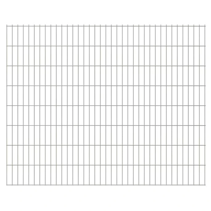 Panneaux De Clôture De Jardin 2D 2,008x1,63m 46 M Total Argenté 1 Panneaux De Clôture De Jardin 2D 2,008x1,63m 46 M Total Argenté