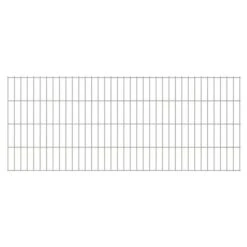 Panneaux De Clôture De Jardin 2D 2008x0,83 M 30 M Total Argenté