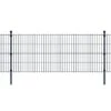 Panneaux Et Poteaux De Clôture 2D Pour Jardin 2008x1430 Mm 34 M