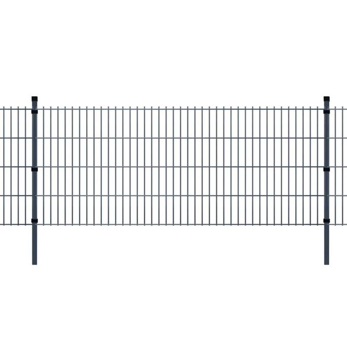 Panneaux Et Poteaux De Clôture 2D Pour Jardin 2008x1430 Mm 34 M 1 Panneaux Et Poteaux De Clôture 2D Pour Jardin 2008x1430 Mm 34 M