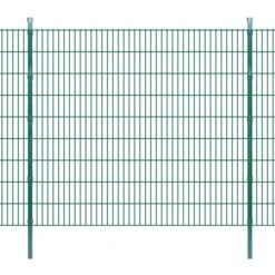 Panneaux Et Poteaux De Clôture 2D Pour Jardin 2008x1830 Mm 28 M 3