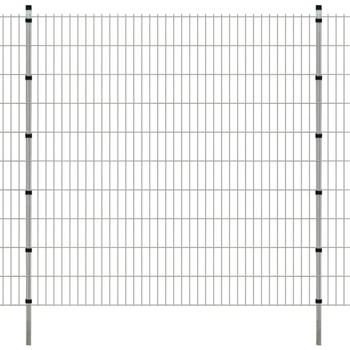 Panneaux Et Poteaux De Clôture 2D Pour Jardin 2008x2030 Mm 30 M 1 Panneaux Et Poteaux De Clôture 2D Pour Jardin 2008x2030 Mm 30 M