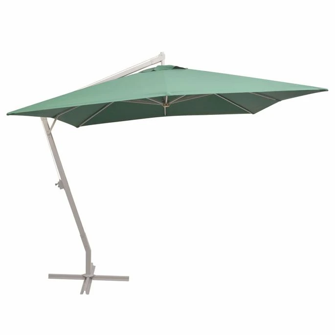 Parasol 300 X 300 Cm Poteau En Aluminium Vert 1 Parasol 300 X 300 Cm Poteau En Aluminium Vert