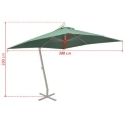Parasol 300 X 300 Cm Poteau En Aluminium Vert 15 Parasol 300 X 300 Cm Poteau En Aluminium Vert -Mobilier De Jardin Soldes parasol 300 x 300 cm poteau en aluminium vert 3666722329149 975309