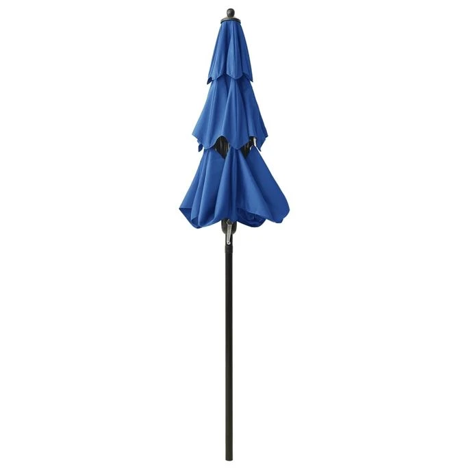 Parasol à 3 Niveaux Avec Mât En Aluminium Bleu Azuré 2 M 5 Parasol à 3 Niveaux Avec Mât En Aluminium Bleu Azuré 2 M – Image 5