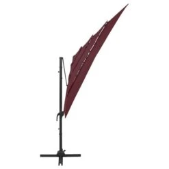 Parasol à 4 Niveaux Avec Mât En Aluminium Bordeaux 250x250 Cm -Mobilier De Jardin Soldes parasol a 4 niveaux avec mat en aluminium bordeaux 250x250 cm 3666722353977 944688