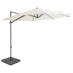 Parasol Avec Base Portable Sable 2