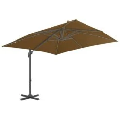 Parasol Avec Base Portable Taupe 3 15 Parasol Avec Base Portable Taupe 3 -Mobilier De Jardin Soldes parasol avec base portable taupe 3666722465427 739374