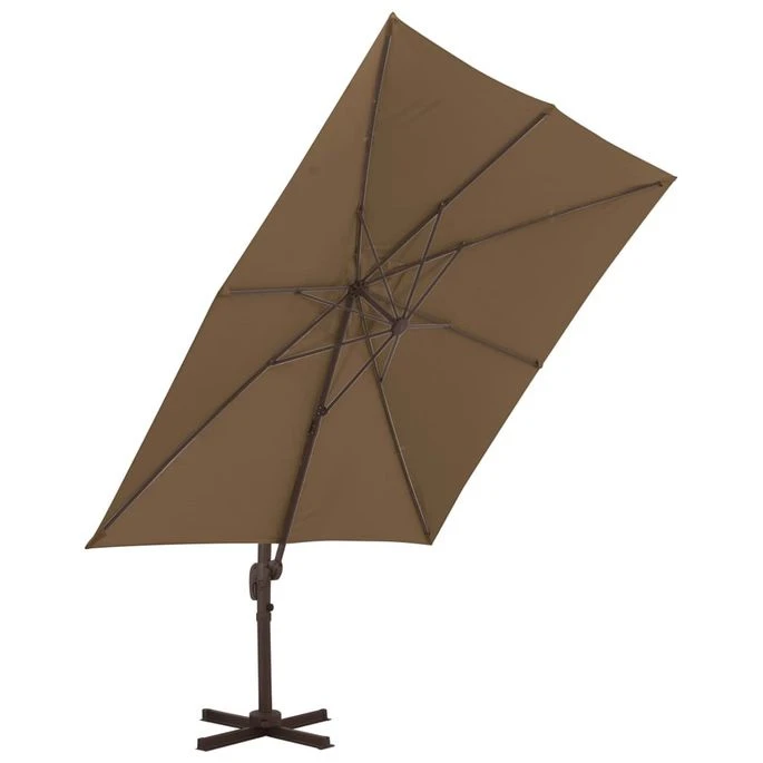 Parasol Avec Base Portable Taupe 3 5 Parasol Avec Base Portable Taupe 3 – Image 5