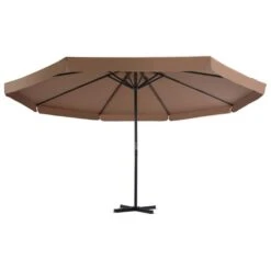 Parasol Avec Base Portable Taupe 5 -Mobilier De Jardin Soldes parasol avec base portable taupe 3666722883061 776021