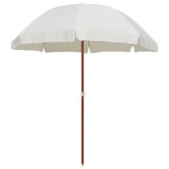 Parasol Avec Mât En Acier 240 Cm Sable