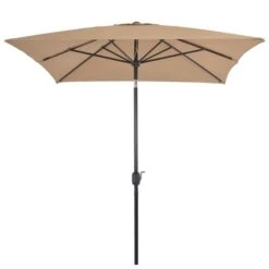 Parasol Avec Mât En Métal 300 X 200 Cm Taupe 9 Parasol Avec Mât En Métal 300 X 200 Cm Taupe -Mobilier De Jardin Soldes parasol avec mat en metal 300 x 200 cm taupe 3666722778039 978537