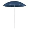 Parasol D'extérieur Avec Mât En Acier Bleu 180 Cm 2