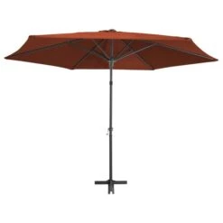 Parasol D'extérieur Déporté Avec Mât En Acier 300 Cm Terre Cuite -Mobilier De Jardin Soldes parasol d exterieur deporte avec mat en acier 300 cm terre cuite 3666722322614 983176