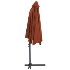 Parasol D'extérieur Déporté Avec Mât En Acier 300 Cm Terre Cuite -Mobilier De Jardin Soldes parasol d exterieur deporte avec mat en acier 300 cm terre cuite 3666722322614 983177