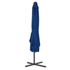 Parasol D'extérieur Déporté Avec Mât En Acier Bleu 250x250x230 Cm -Mobilier De Jardin Soldes parasol d exterieur deporte avec mat en acier bleu 250x250x230 cm 3666722356305 942438