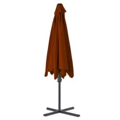 Parasol D'extérieur Déporté Avec Mât En Acier Terre Cuite 300x230 Cm -Mobilier De Jardin Soldes parasol d exterieur deporte avec mat en acier terre cuite 300x230 cm 3666722356282 942452