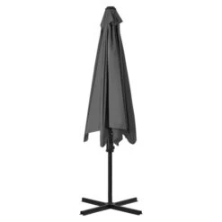 Parasol D'extérieur Déporté Avec Poteau En Acier 300 Cm Anthracite -Mobilier De Jardin Soldes parasol d exterieur deporte avec poteau en acier 300 cm anthracite 3666722325844 979654